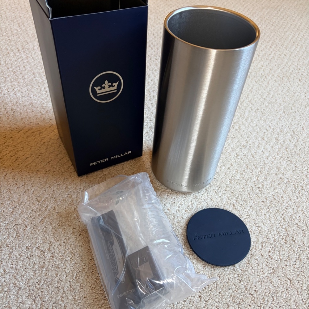 Peter Millar wine tumbler bar tool set